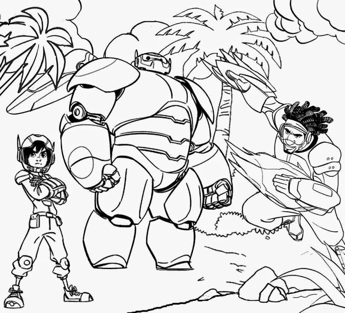 Comic Strip Clipart Big Hero 6 Printable Coloring Book Pages For Free