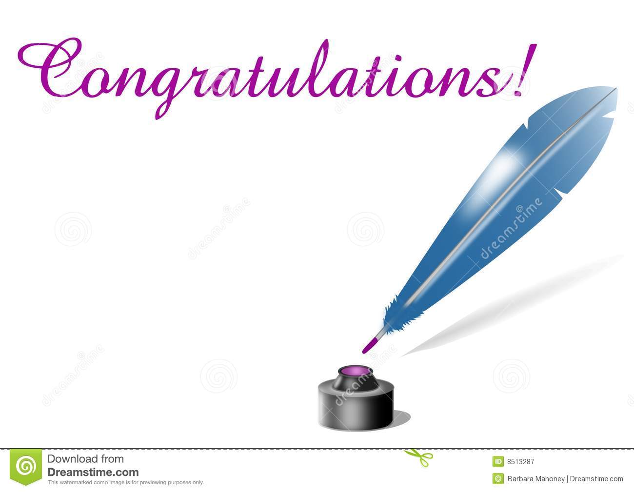 Congratulations Card Royalty Free Stock Photography   Image  8513287