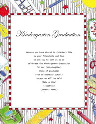 Download Kindergarten Graduation Invitation Free Template Geographics