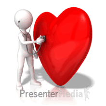 Figure Listening Heart Powerpoint Animation