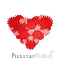 Heart Gears Turning Powerpoint Animation