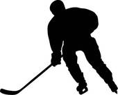 Hockey Player   Royalty Free Clip Art