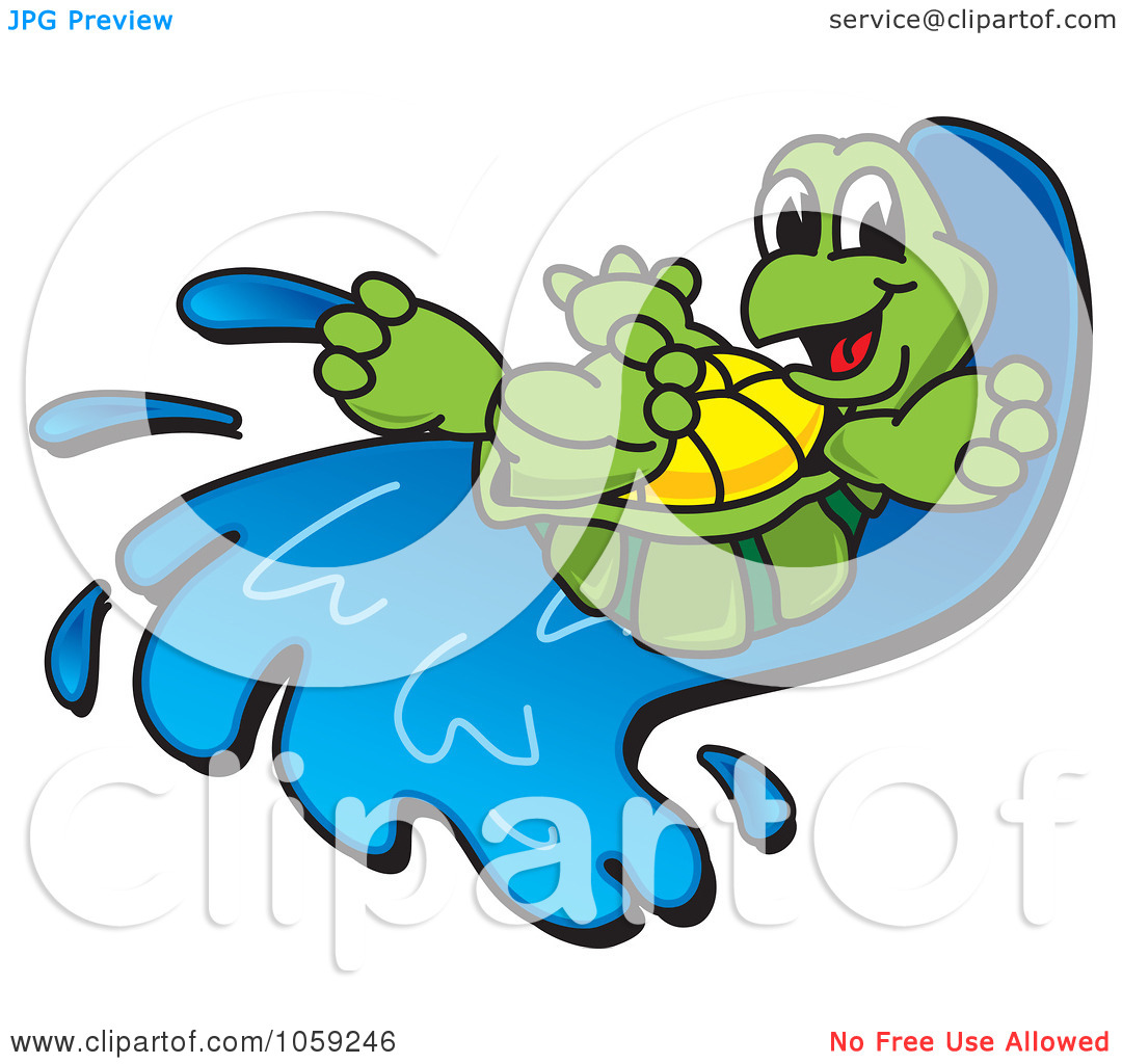 Royalty Free Vector Clip Art Illustration Of A Happy Tortoise On A