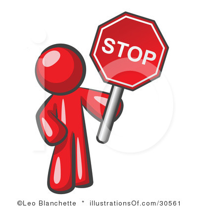 Stop Sign Clipart Royalty Free Stop Sign Clipart Illustration 30561