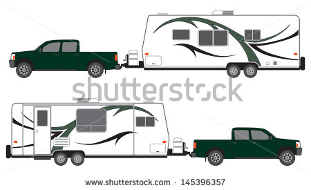 Truck Pulling Trailer Stock Photos Illustrations And Vector Art
