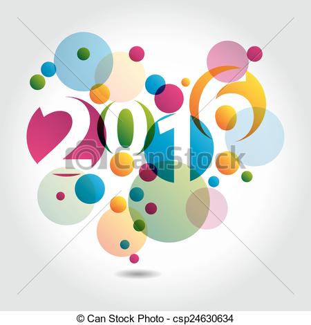 Vectors Of New Year 2016   Abstract Background   Happy New Year 2016
