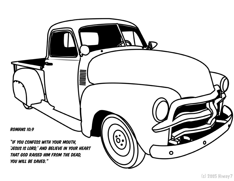 1951 54 Chevy Truck By Hiway7 On Deviantart