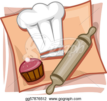 Baking Utensils Clip Art Baking Icon   Clipart Graphic
