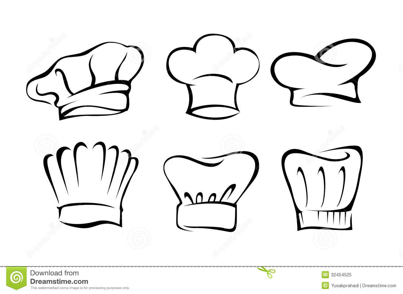 Chef Hat Set Royalty Free Stock Photo   Image  32454525
