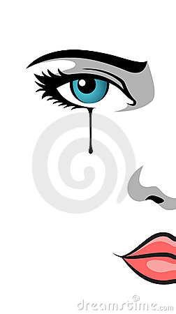 Complete And Woman Crying Eyes Tattoos Solid Watch Her Eyes