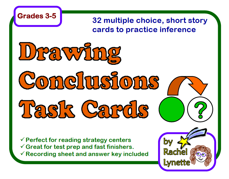 Draw Conclusions Drawing Conclusions Task Cards