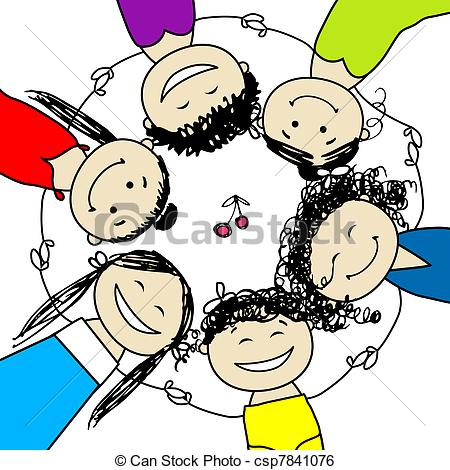 Group Of Friends Having Fun Clipart Can Stock Photo Csp7841076 Jpg