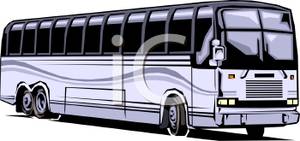 Realistic Bus   Royalty Free Clipart Picture