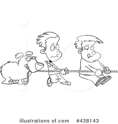 Royalty Free  Rf  Tug Of War Clipart Illustration By Ron Leishman