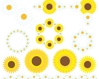 Sunflower Clipart Daisy Clipart Summer Clip Art Flower S Clip Art    