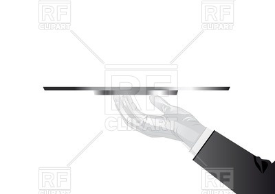 Tray On Waiter Hand 27079 People Download Royalty Free Vector Clip