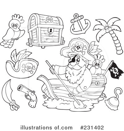 Treasure Island Clipart Black And White More Clip Art Illustrations Of