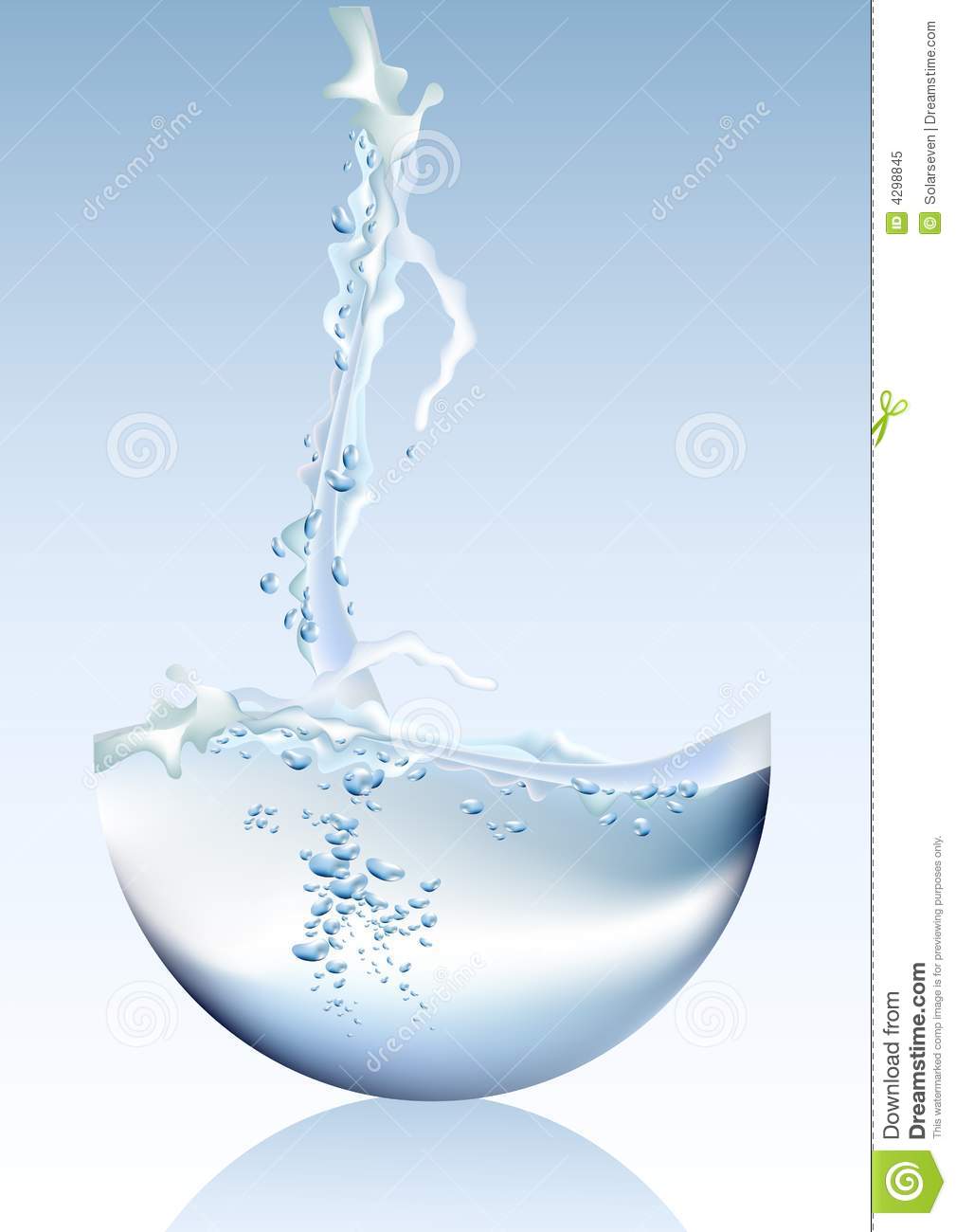 Vector Pouring Water Royalty Free Stock Photo   Image  4298845