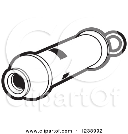 Whistle Clip Art Black And White 1238992 Clipart Of A Black And White    