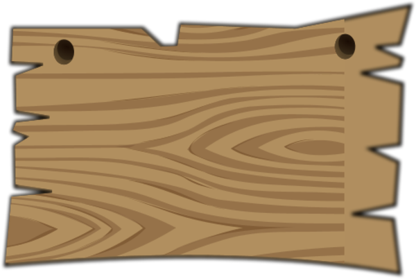 Wooden Sign   Vector Clip Art