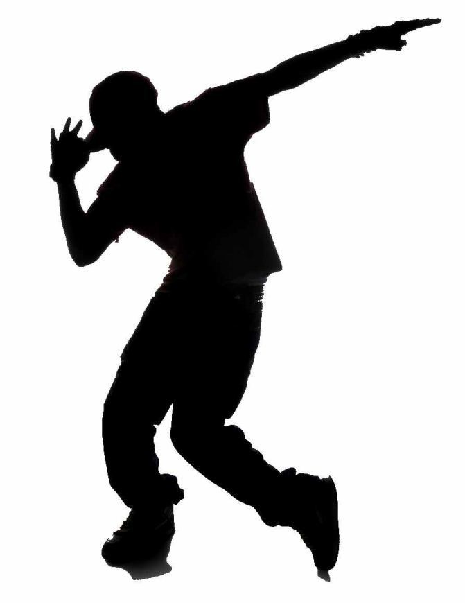 10 Hip Hop Dancer Silhouette Vector Free Cliparts That You Can