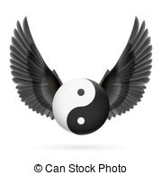Balance   Traditional Chinese Yin Yang Symbol With Black