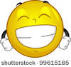 Big Grin Smiley Face Round Stickers Clipart   Free Clip Art Images