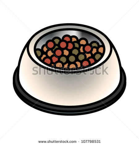 Cat Food Bowl Clipart A Stainless Steel Pet Food