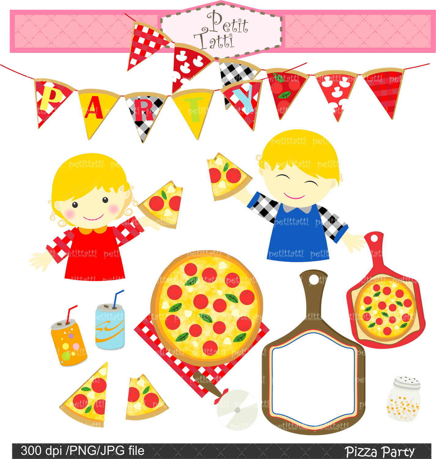 Clipart Pizza Party