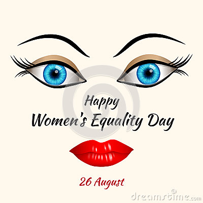 Illustration Of Happy Womens Equality Day Concept  26 August