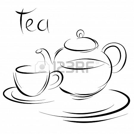 Research  19830825 Sketch Teacup And Teapot  Vector Jpg 450 450