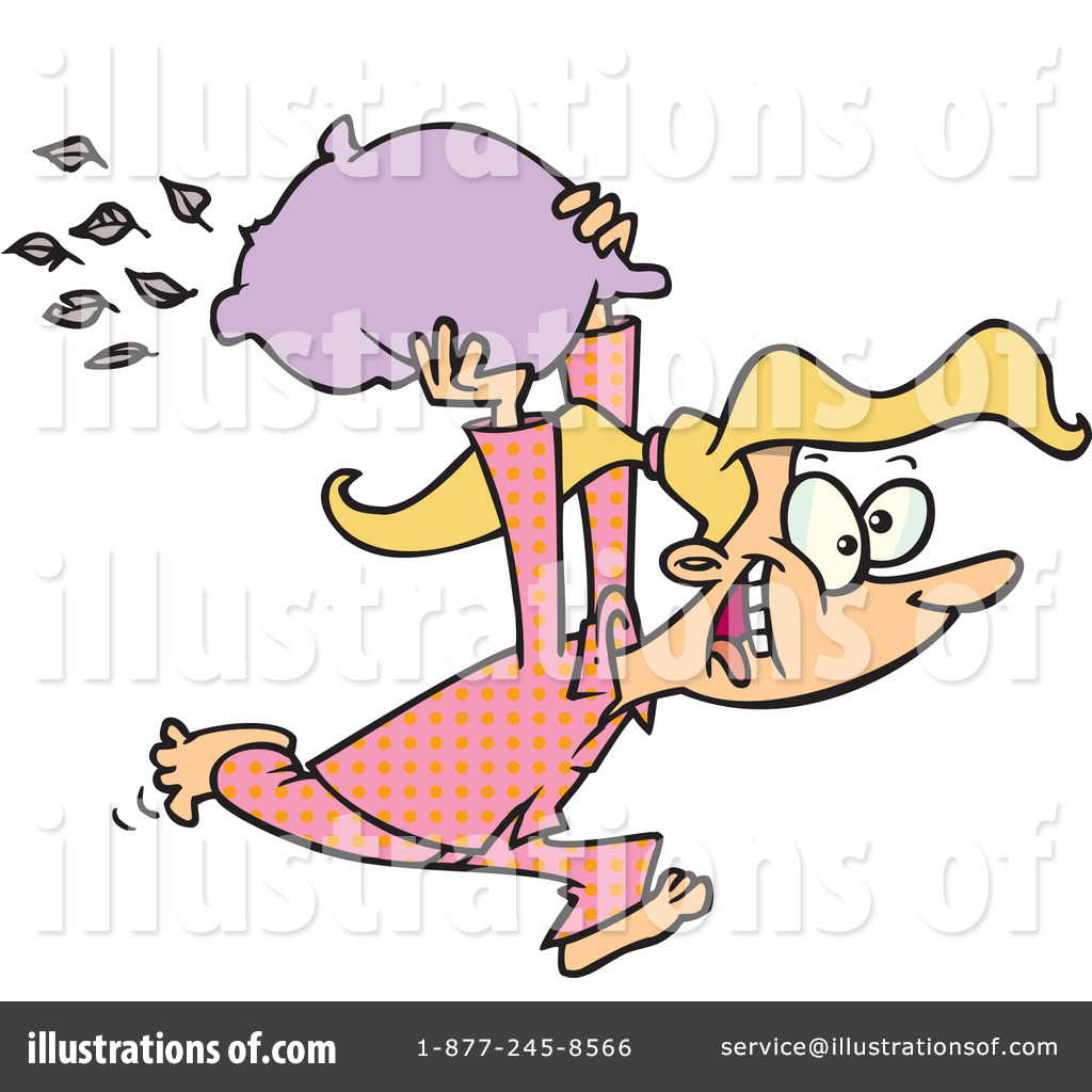 Royalty Free Rf Pillow Fight Clipart Illustration By Ron Leishman