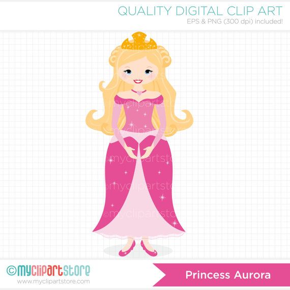 Sleeping Beauty   Princess Aurora Clip Art   By Myclipartstore  2 50