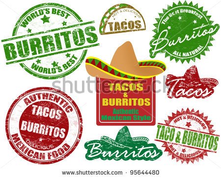 Taco Logo Vector With The Words Tacos And