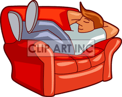Teenager Teenagers Couch Couches Sleeping206 Gif Clip Art People