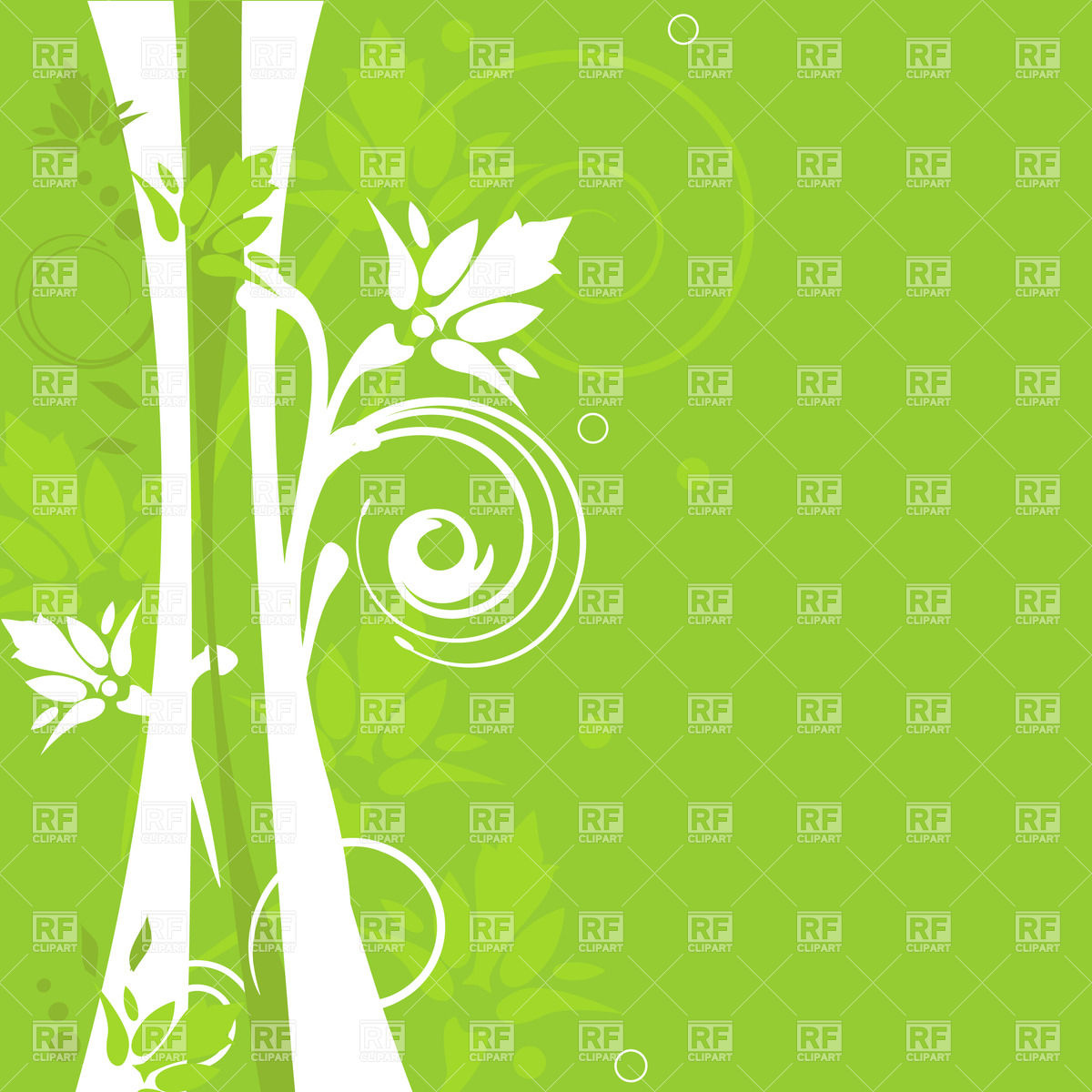 Abstract Background With Green Flowers Plants And Animals Download