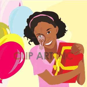     African American 0 Birthday002 Gif Clip Art Holidays Anniversaries