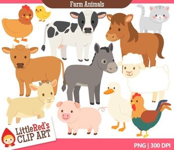 Animals Clipart     Little Red S Clip Art   Pinterest   Farm Animals    