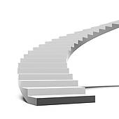 Black And White Stair   Clipart Graphic