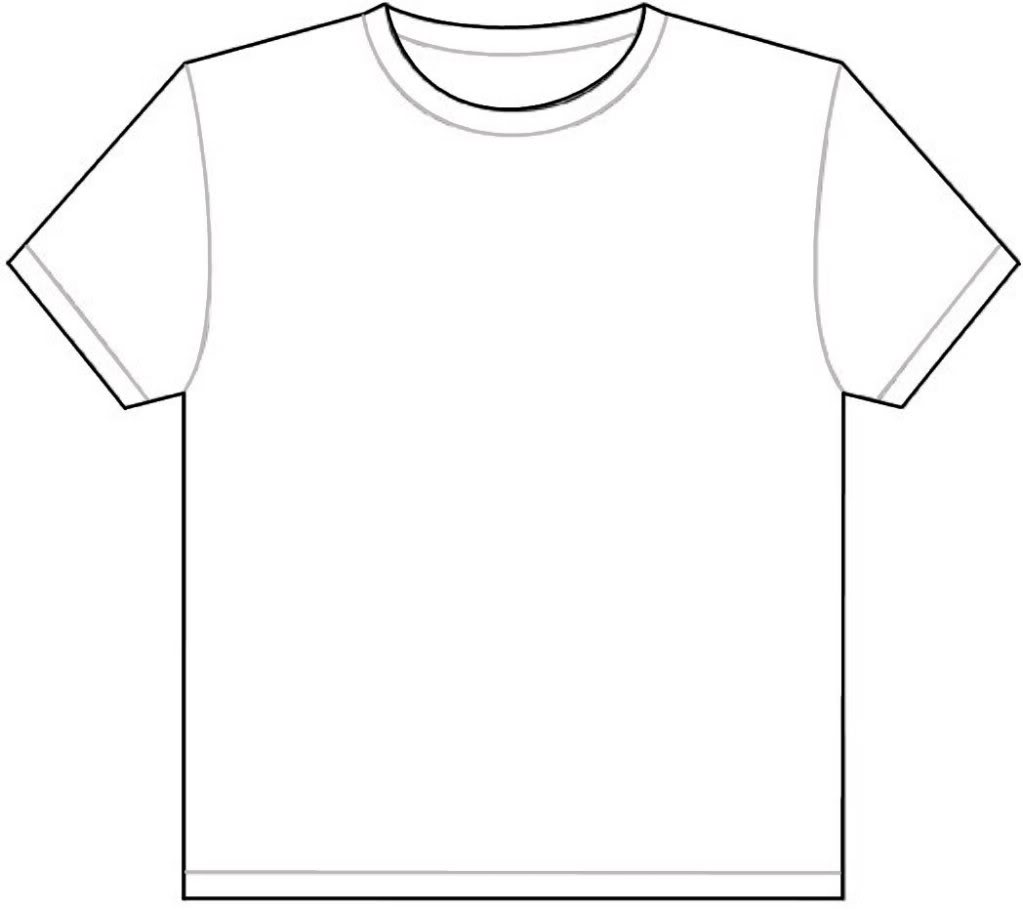 Blank T Shirt Template   Invitation Templates