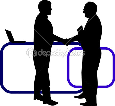 Business People Silhouette Shaking Hands   Clipart Panda   Free