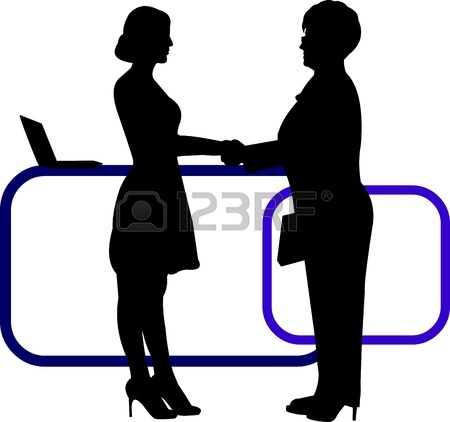 Business People Silhouette Shaking Hands   Clipart Panda   Free