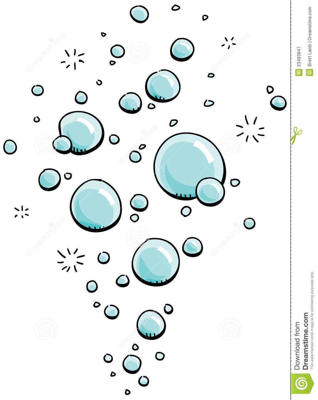 Cartoon Water Bubbles Cartoon Bubbles
