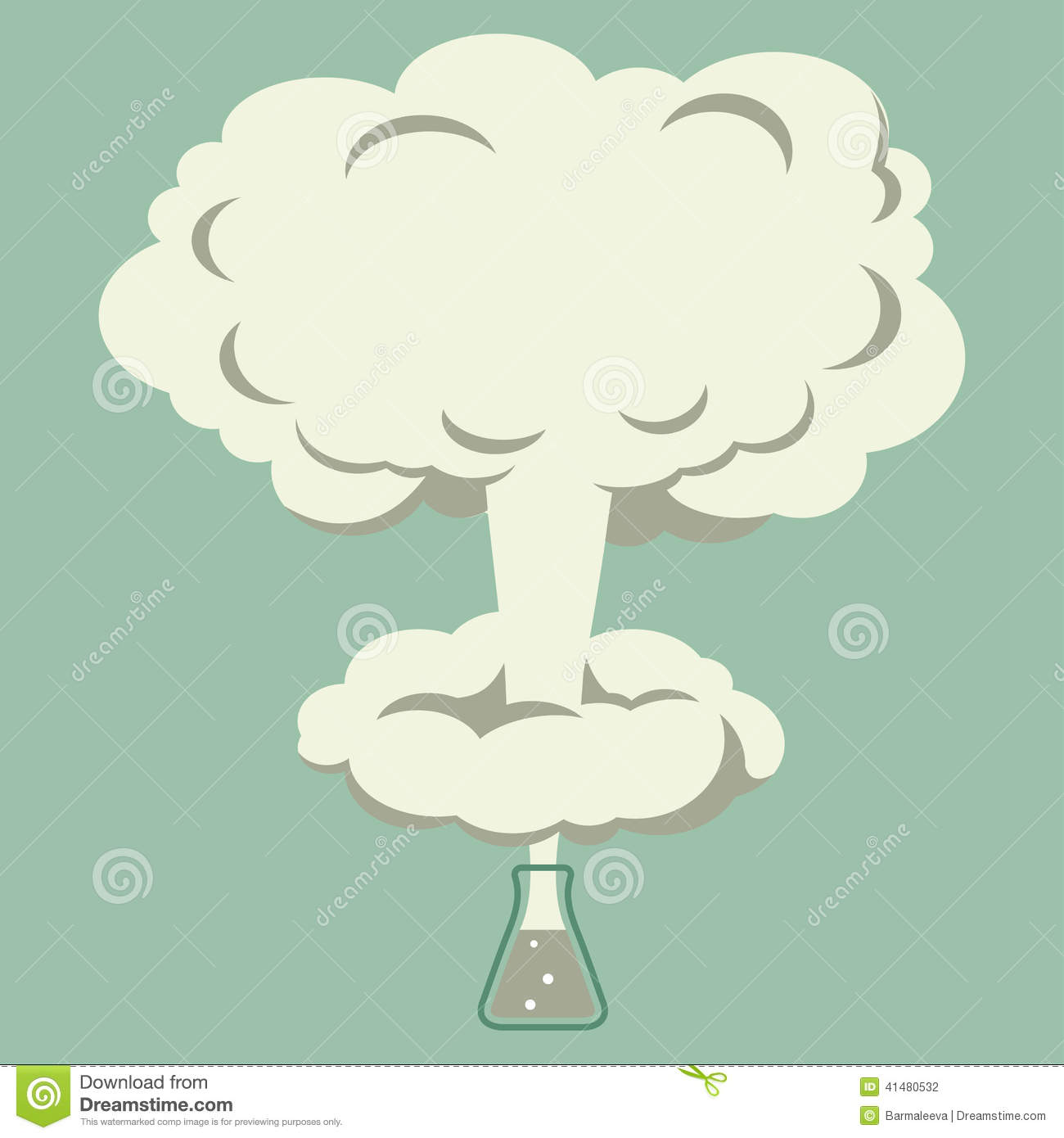 Chemical Experiment Explosion In The Flask Stock Photo   Image    