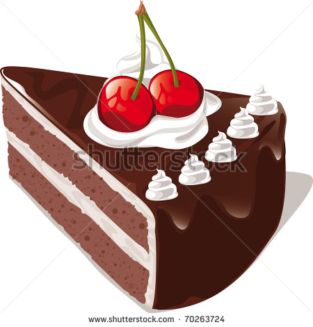 Chocolate Cake   Stock Vector