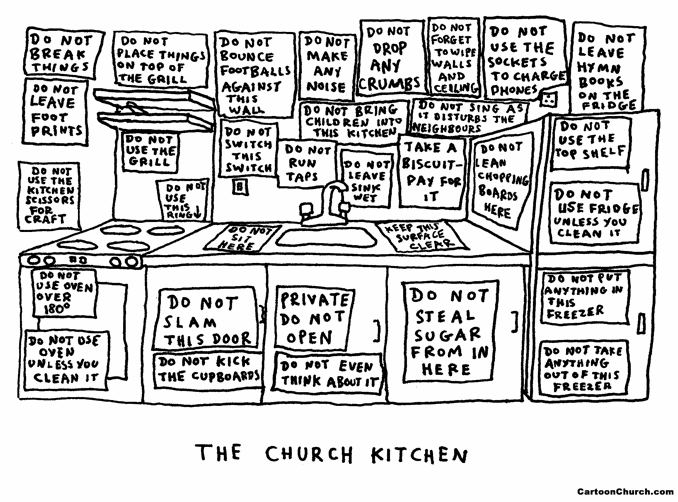 Church Kitchen   Cartoonchurch Com
