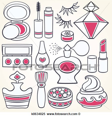 Clipart   Vector Make Up  Fotosearch   Search Clip Art Illustration