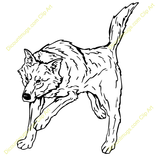 Coyote Running Clipart This Wolfwalking Clip Art
