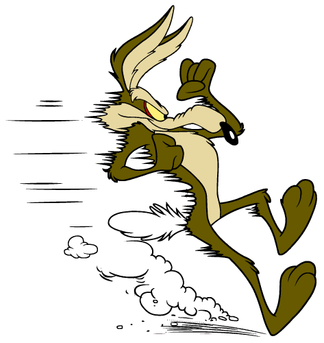 Coyote Running Clipart Wile E  Coyote 001