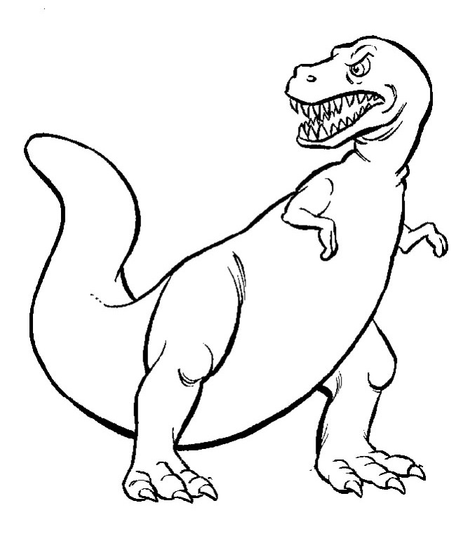 Dinosaurus Teeth Colouring Pages